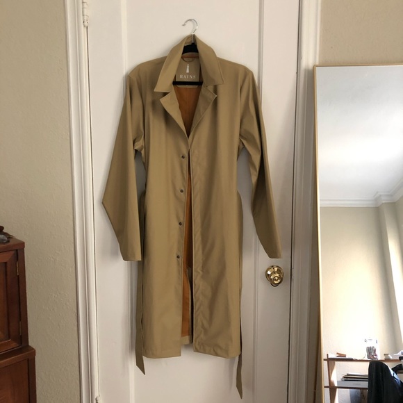 Rains Jackets & Blazers - Rains khaki trench raincoat
